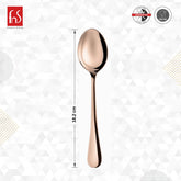 FnS Rosella Rose Gold Stainless Steel Dinner Spoon Set of 6, for Home, Kitchen and Dinning